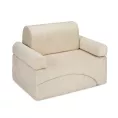 Puffino Smart Chair Corduroy Beige – modułowy fotel dziecięcy z beżowego sztruksu